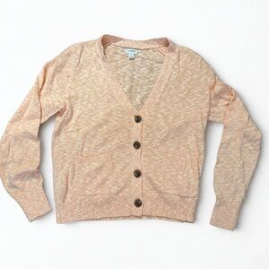 NWOT J.Crew Bright Cantaloupe Orange Beach Cardigan Sweater Size Medium